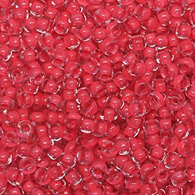 SB6-147L - Preciosa Czech seed beads - Terra Intensive Red Lined